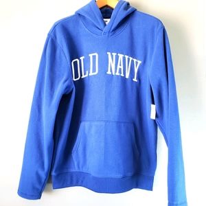 Old navy blue  fleece hoodie size L